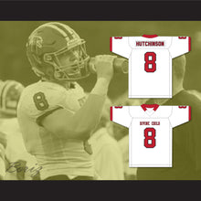 Load image into Gallery viewer, Aidan Hutchinson 8 Divine Child High School Falcons White Football Jersey 2