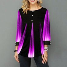 Load image into Gallery viewer, Aimsnug 2020 Women New Summer Street hipster Print Blue Tops 3/4 Sleeve Loose Ladies Tee Shirt Plus Size 4xl 5xl Female T-Shirt