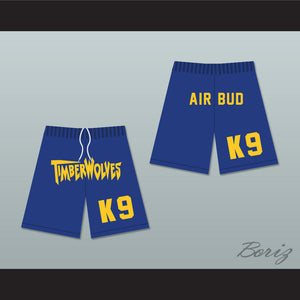 Air Bud K9 Timberwolves Blue Basketball Shorts