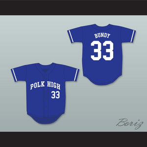 Al Bundy 33 Polk High School Blue Baseball Jersey