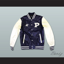 Load image into Gallery viewer, Al Bundy Polk High Navy Blue and White Lab Leather Varsity Letterman Jacket