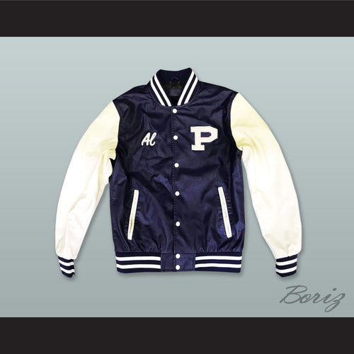 Al Bundy Polk High Navy Blue and White Lab Leather Varsity Letterman Jacket