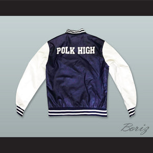 Al Bundy Polk High Navy Blue and White Lab Leather Varsity Letterman Jacket