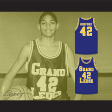Load image into Gallery viewer, Al Horford 42 Grand Ledge High School Comets Navy Blue Basketball Jersey 2