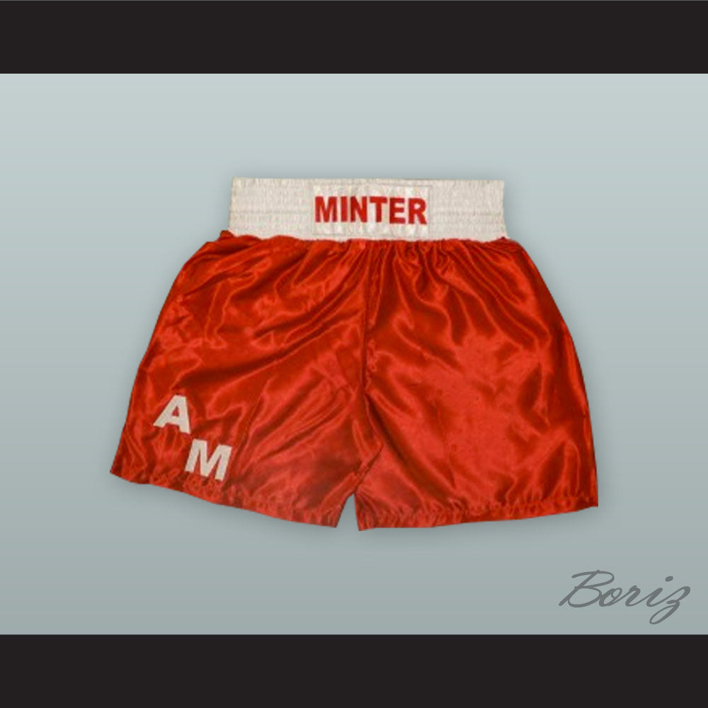 Alan Minter Red Boxing Shorts