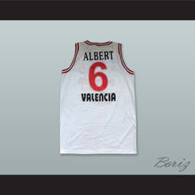 Load image into Gallery viewer, Albert 6 Pamesa Valencia White Basketball Jersey