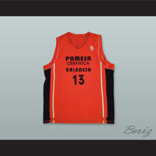 Load image into Gallery viewer, Albert Miralles 13 Pamesa Valencia Orange Basketball Jersey