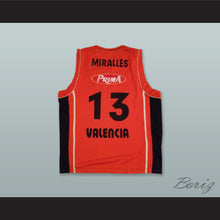 Load image into Gallery viewer, Albert Miralles 13 Pamesa Valencia Orange Basketball Jersey