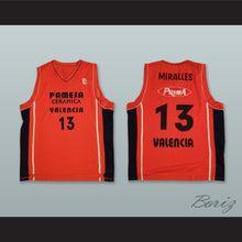 Load image into Gallery viewer, Albert Miralles 13 Pamesa Valencia Orange Basketball Jersey