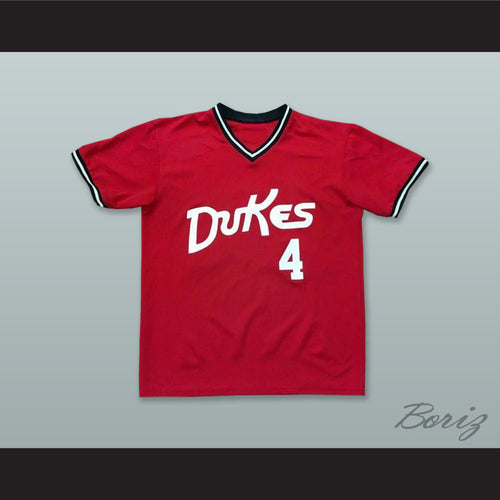 Albuquerque Dukes 4 Red Baseball Jersey