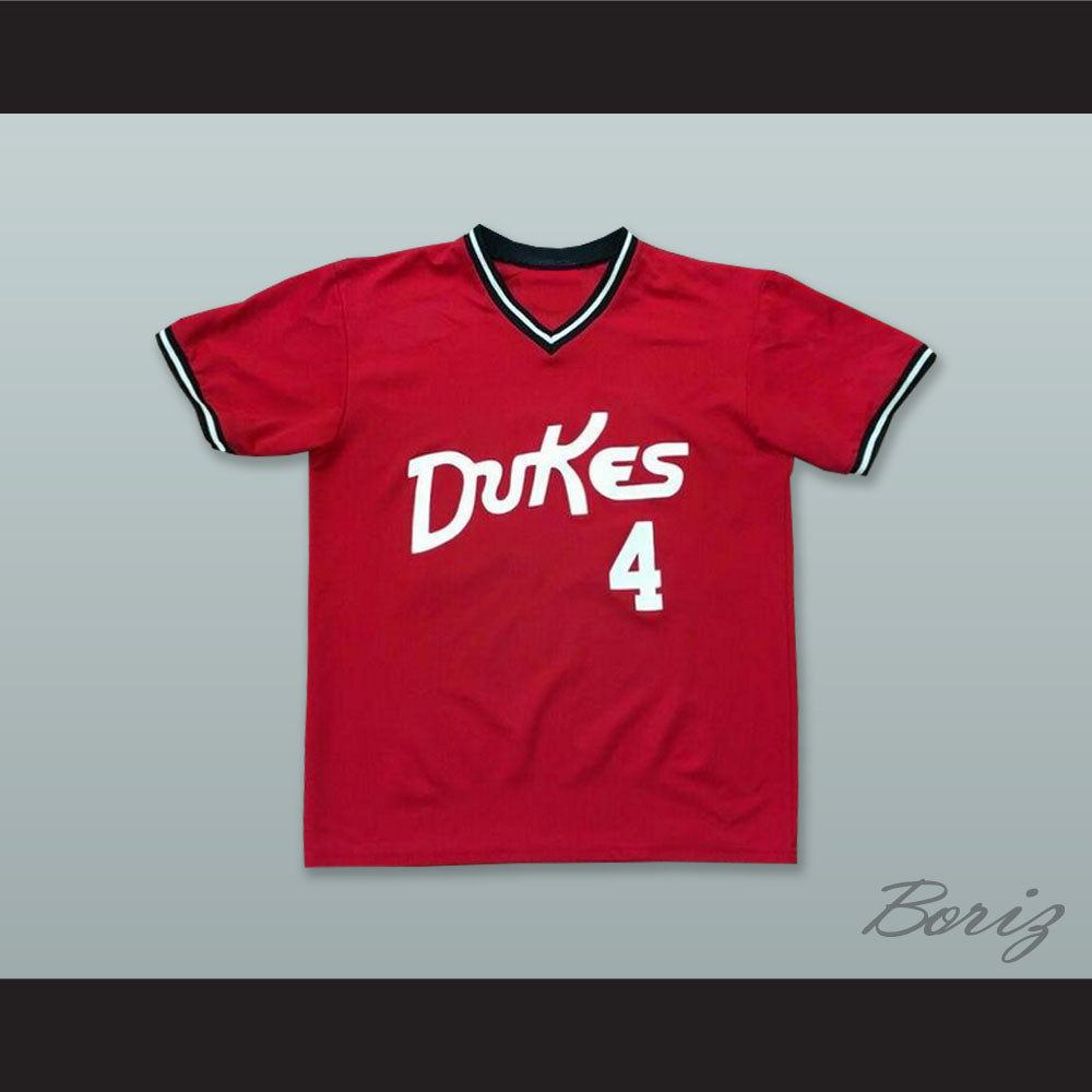 Albuquerque Dukes 4 Red Baseball Jersey
