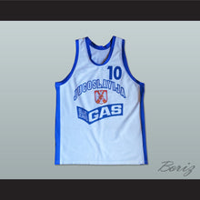 Load image into Gallery viewer, Aleksandar Djordjevic 10 Yugoslavia White Basketball Jersey