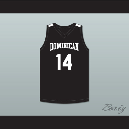 Alex Antetokounmpo 14 Dominican High School Knights Black Basketball Jersey 2