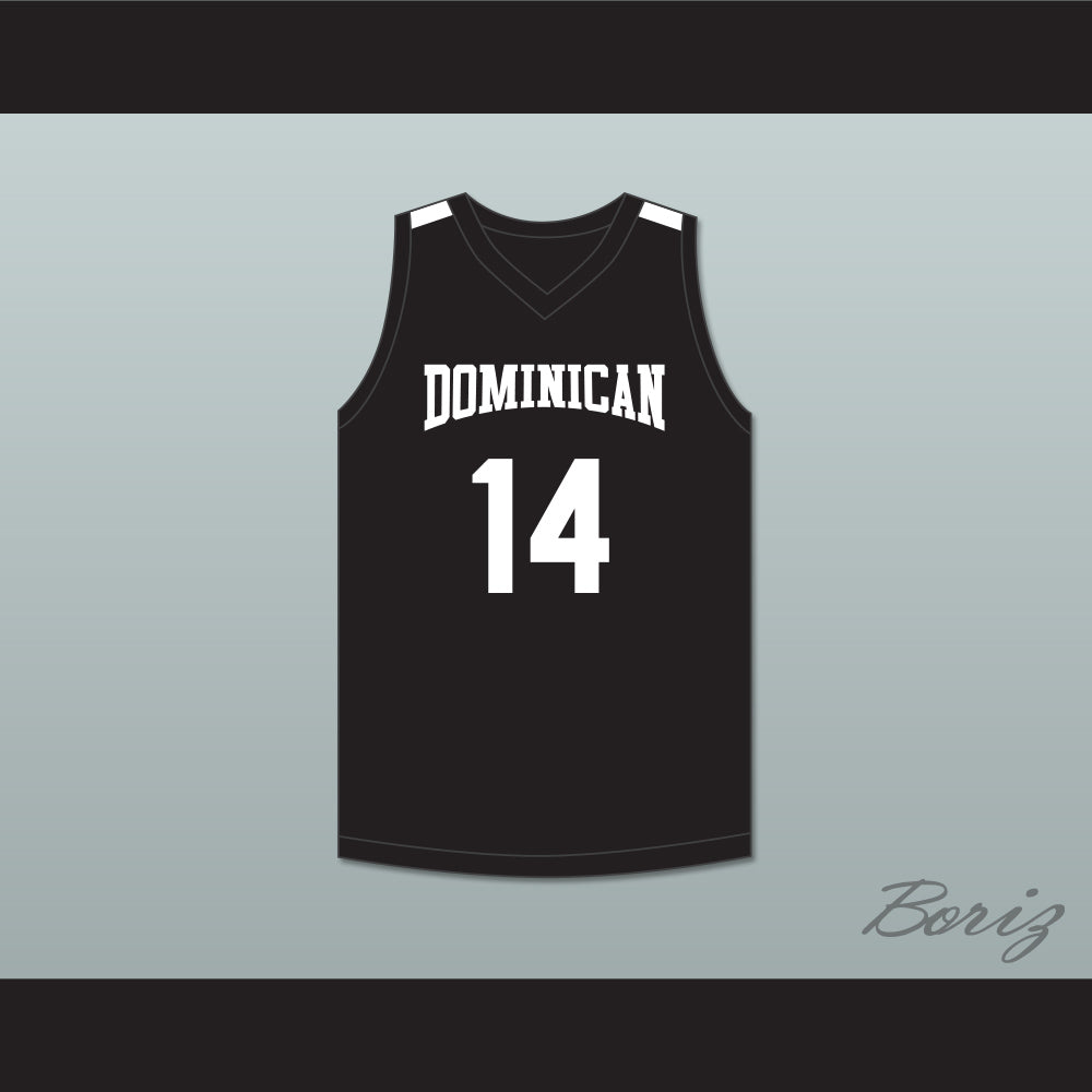 Alex Antetokounmpo 14 Dominican High School Knights Black Basketball Jersey 2