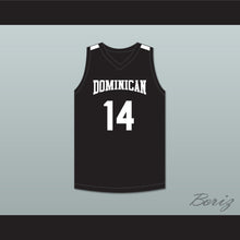Load image into Gallery viewer, Alex Antetokounmpo 14 Dominican High School Knights Black Basketball Jersey 1