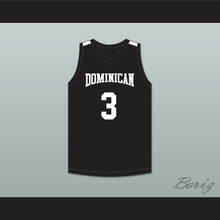 Load image into Gallery viewer, Alex Antetokounmpo 3 Dominican High School Knights Black Basketball Jersey 2