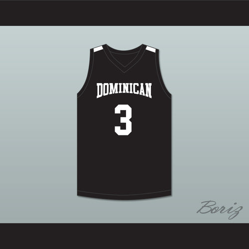 Alex Antetokounmpo 3 Dominican High School Knights Black Basketball Jersey 2