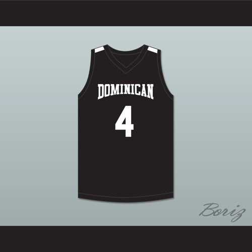 Alex Antetokounmpo 4 Dominican High School Knights Black Basketball Jersey 2