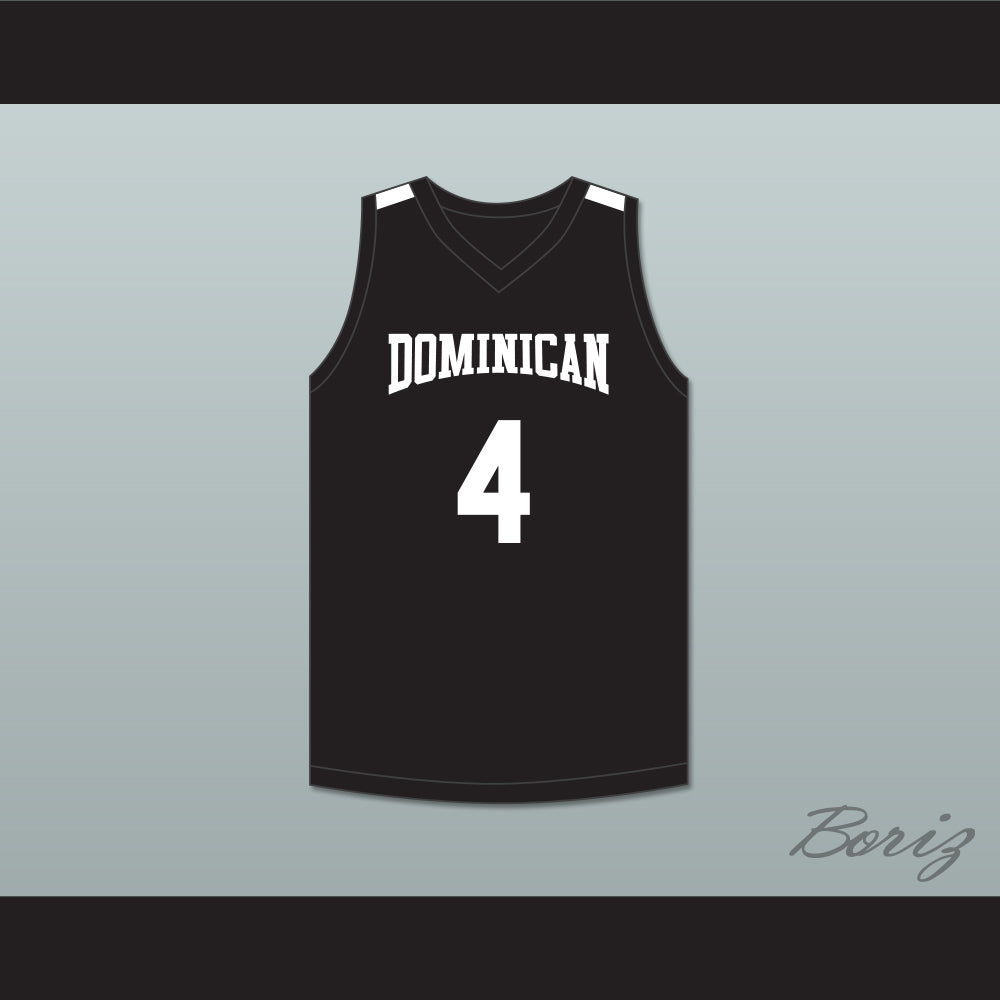 Alex Antetokounmpo 4 Dominican High School Knights Black Basketball Jersey 2