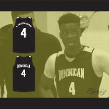 Load image into Gallery viewer, Alex Antetokounmpo 4 Dominican High School Knights Black Basketball Jersey 2