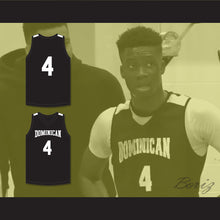 Load image into Gallery viewer, Alex Antetokounmpo 4 Dominican High School Knights Black Basketball Jersey 1
