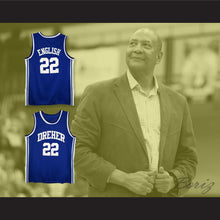 Load image into Gallery viewer, Alex English 22 Dreher High School Blue Devils Basketball Jersey