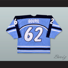 Load image into Gallery viewer, Alex Goupil 62 Wichita Thunder Light Blue Hockey Jersey