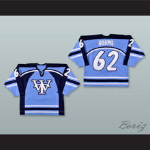 Load image into Gallery viewer, Alex Goupil 62 Wichita Thunder Light Blue Hockey Jersey