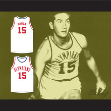 Load image into Gallery viewer, Alex Groza 15 Indianapolis Olympians White Basketball Jersey