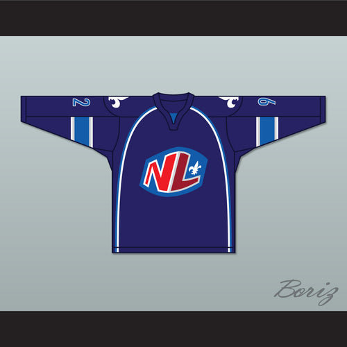 Alex Beauchesne 92 Le National de Quebec Home Hockey Jersey- Lance et compte (He Shoots, He Scores)
