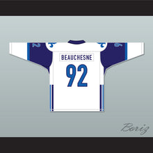 Load image into Gallery viewer, Alex Beauchesne 92 Le National de Quebec Away Hockey Jersey- Lance et compte (He Shoots, He Scores)