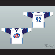 Load image into Gallery viewer, Alex Beauchesne 92 Le National de Quebec Away Hockey Jersey- Lance et compte (He Shoots, He Scores)