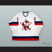 Load image into Gallery viewer, Alexei Kasatonov 6 HC CSKA Moscow White Hockey Jersey