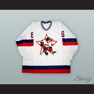 Alexei Kasatonov 6 HC CSKA Moscow White Hockey Jersey