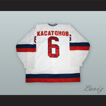 Load image into Gallery viewer, Alexei Kasatonov 6 HC CSKA Moscow White Hockey Jersey