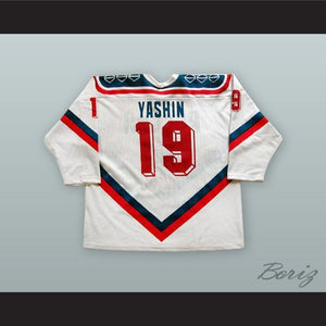 Alexei Yashin 19 Russia White Hockey Jersey