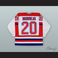 Load image into Gallery viewer, Allen Bourbeau 20 USA National Team White Hockey Jersey