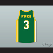 Load image into Gallery viewer, Allen Iverson 3 Bethel High School Green Basketball Jersey