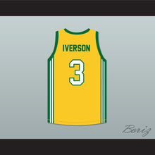 Load image into Gallery viewer, Allen Iverson 3 Bethel High School Yellow Basketball Jersey