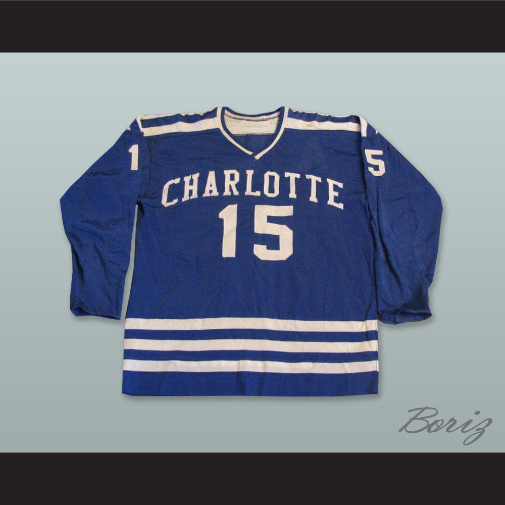 Allie Sutherland 15 Charlotte Checkers Blue Hockey Jersey