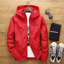 Load image into Gallery viewer, Alpinestars Jacket Men's Windbreaker 2020 SpringAutumn New Alpine Star Jacket Men's Windbreaker Pilot Hooded Jacket Male 6XL 7XL