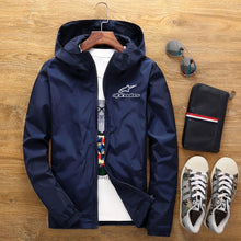 Load image into Gallery viewer, Alpinestars Jacket Men's Windbreaker 2020 SpringAutumn New Alpine Star Jacket Men's Windbreaker Pilot Hooded Jacket Male 6XL 7XL