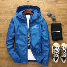 Load image into Gallery viewer, Alpinestars Jacket Men's Windbreaker 2020 SpringAutumn New Alpine Star Jacket Men's Windbreaker Pilot Hooded Jacket Male 6XL 7XL