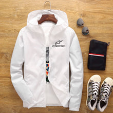 Load image into Gallery viewer, Alpinestars Jacket Men's Windbreaker 2020 SpringAutumn New Alpine Star Jacket Men's Windbreaker Pilot Hooded Jacket Male 6XL 7XL