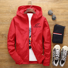 Load image into Gallery viewer, Alpinestars Jacket Men's Windbreaker 2020 SpringAutumn New Alpine Star Jacket Men's Windbreaker Pilot Hooded Jacket Male 6XL 7XL