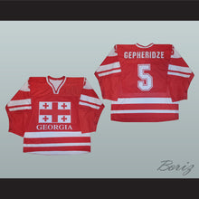 Load image into Gallery viewer, Amiran Gepheridze 5 Georgia International Hockey Jersey