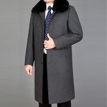 Load image into Gallery viewer, And Jackets 2020 Coats Rabbit Fur Man Brand-Clothing Long Men's Winter Jacket Woolen Overcoat Men Trench Coat WUJ1190