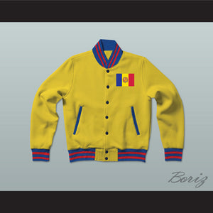 Andorra Varsity Letterman Jacket-Style Sweatshirt