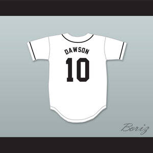 Andre Dawson 10 Sunset Drugs Little League White Baseball Jersey 2