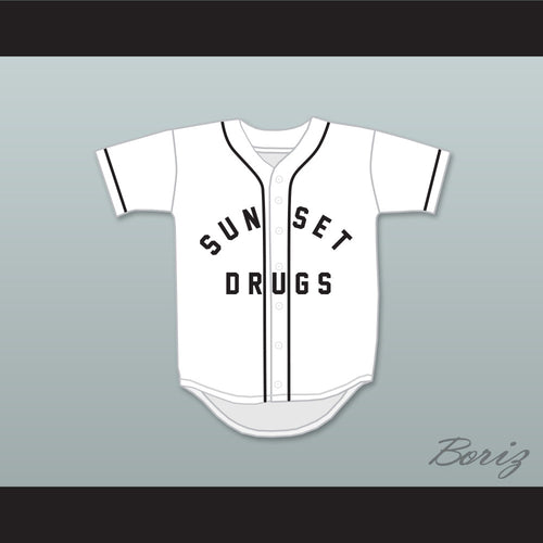 Andre Dawson 10 Sunset Drugs Little League White Baseball Jersey 1
